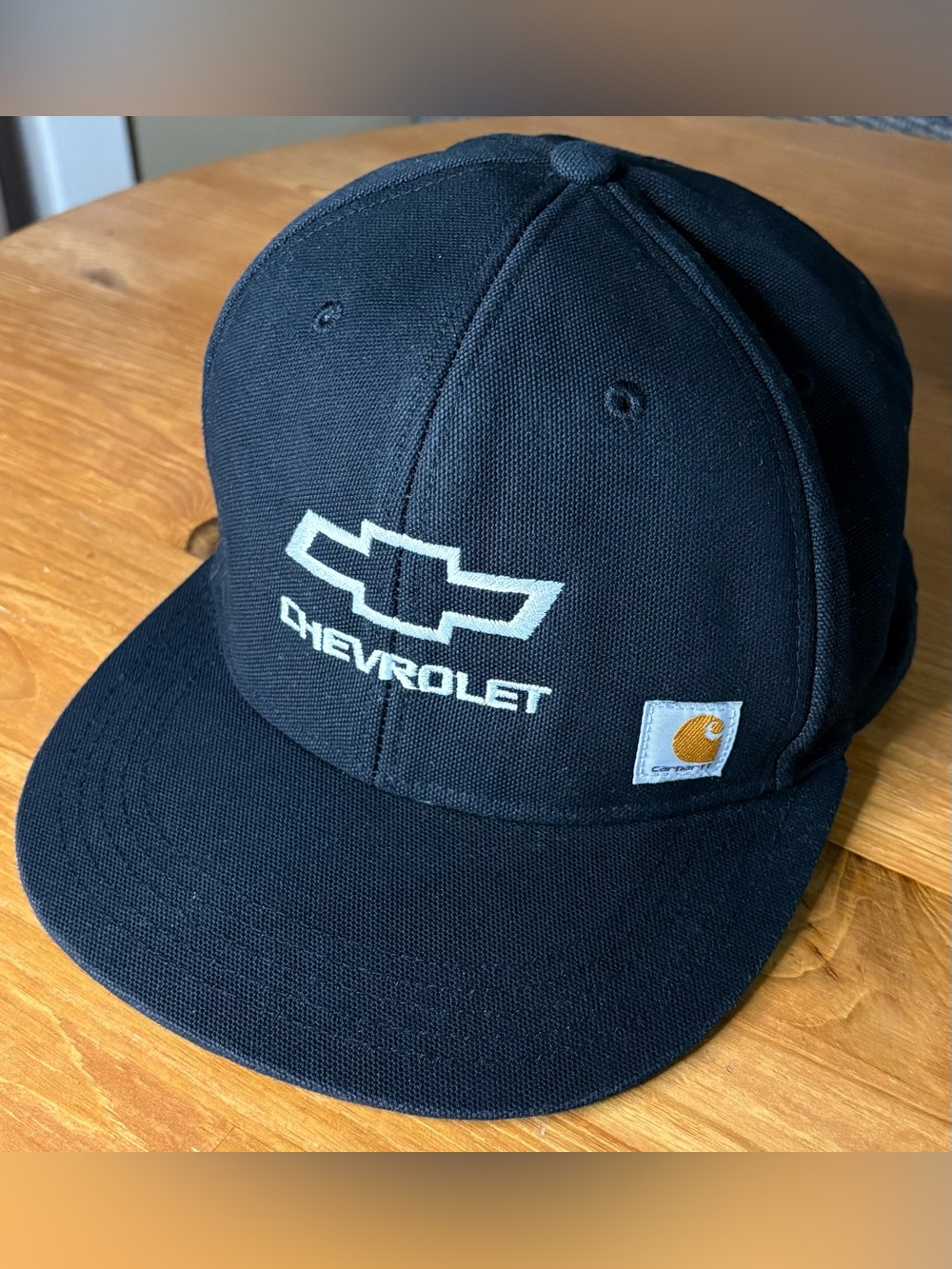Carhartt Black Chevrolet Logo SnapBack Hat Cap OSFA EUC